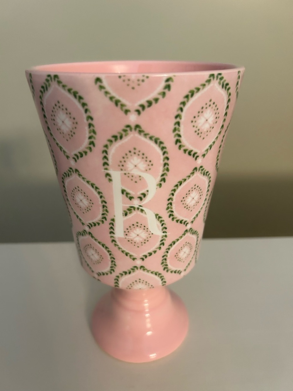 Mark & Graham Sanderson Ceramic Pedestal vase